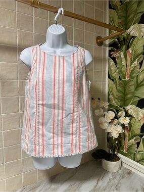 Vineyard Vines Abacos coastal striped sleeveless top